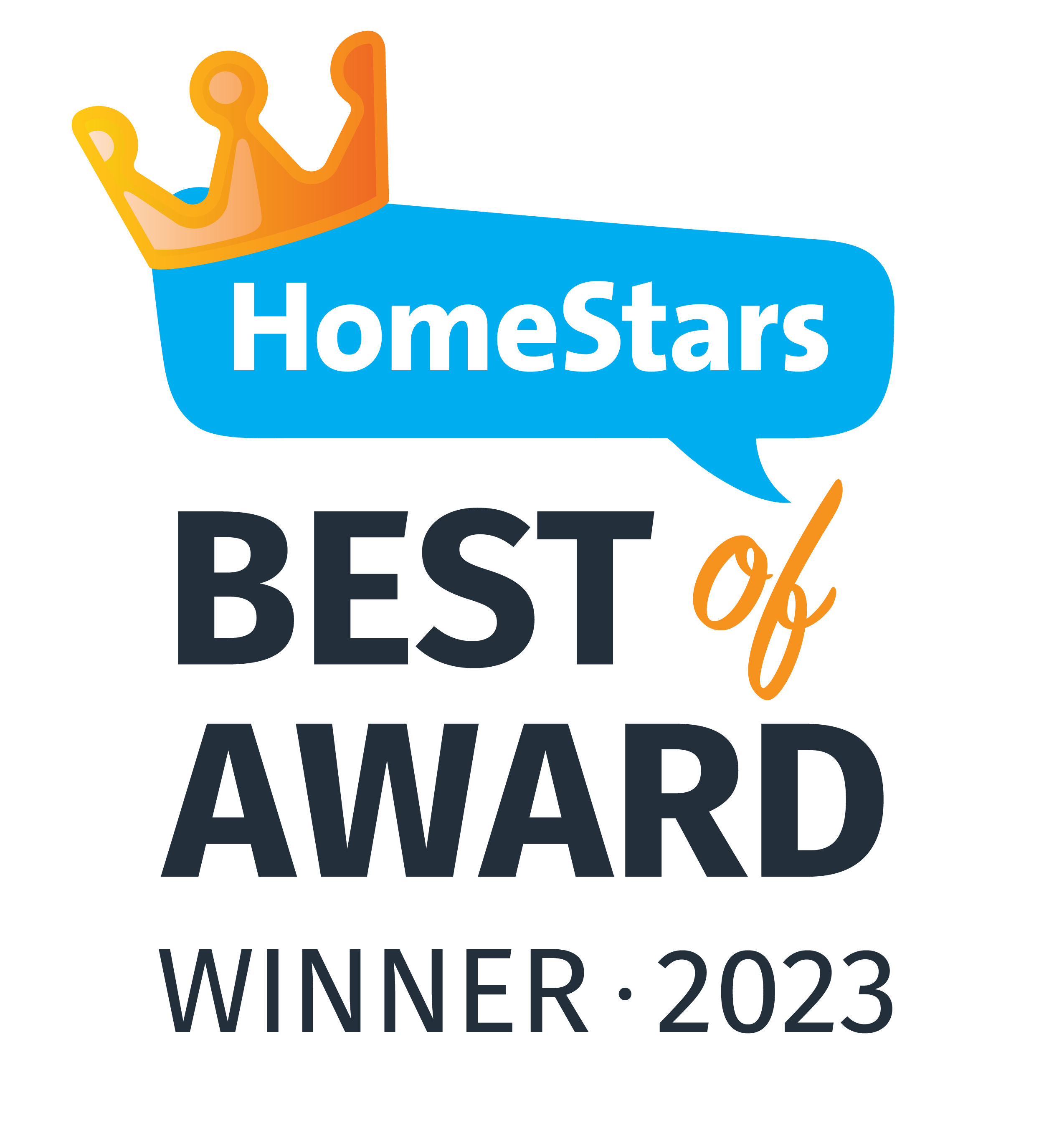 Best Roofing Company Award HomeStars